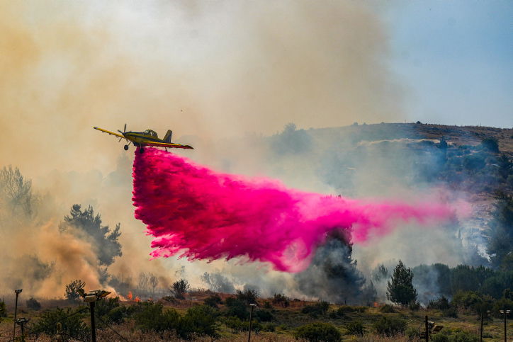 מטוסי כיבוי בצפוןת הארץ