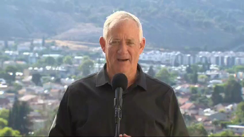 בני גנץ בסיור בצפון