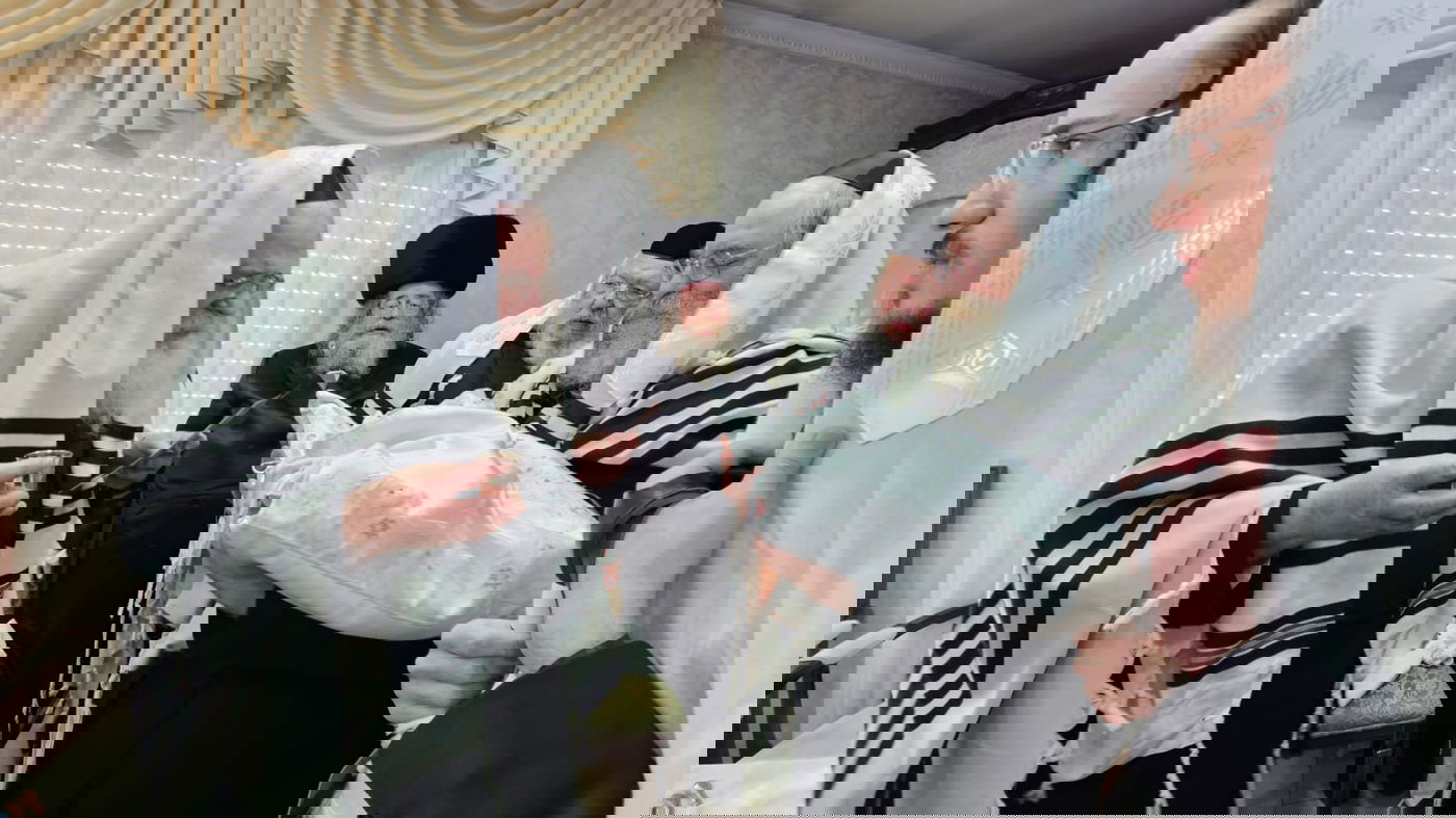 שמחת הברית לנין הרה"ק ה'פני מנחם' מגור