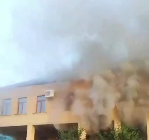 השריפה שפרצה בעקבות הירי