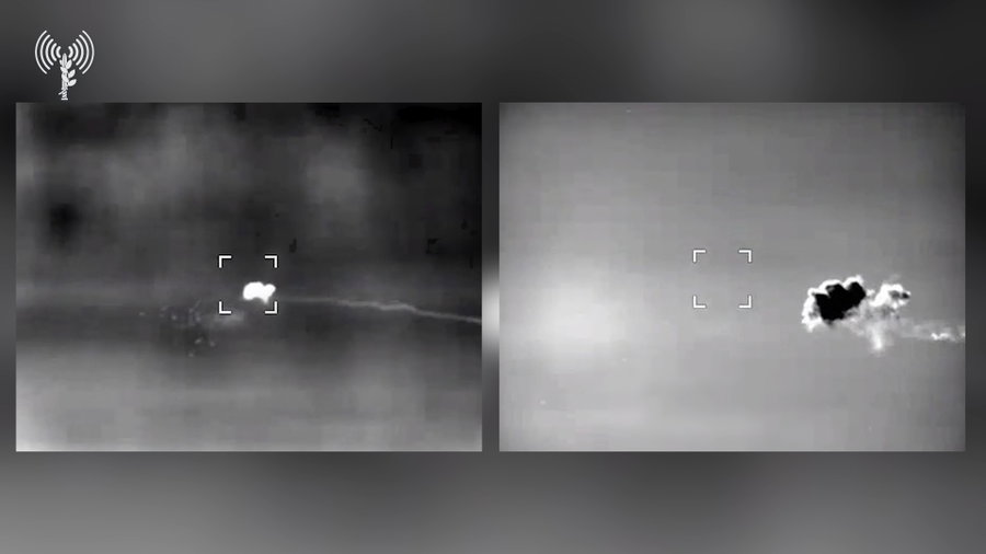 תיעוד מהיירוט של המטרה האווירית החשודה