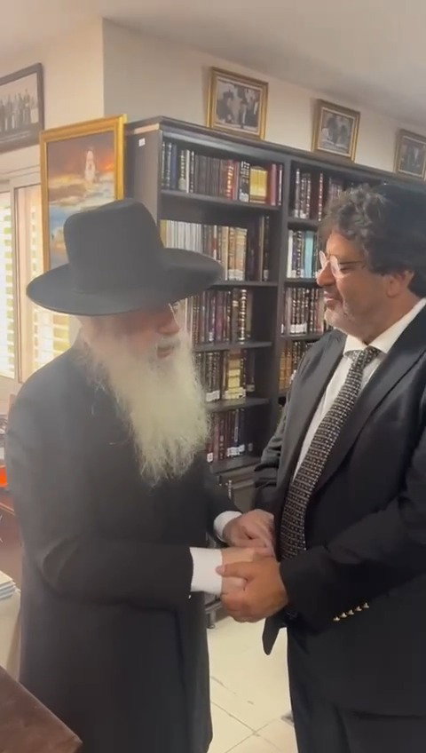 עם הגאון רבי דוד חנניה פינטו 