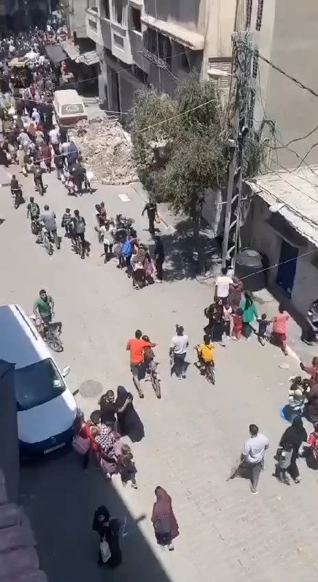 עזתיים נמלטים מסג'עייה, היום