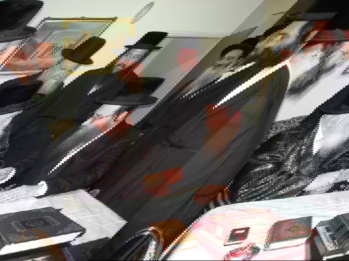 עם האדמו"ר בעל ה'ישועות משה' מויז'ניץ