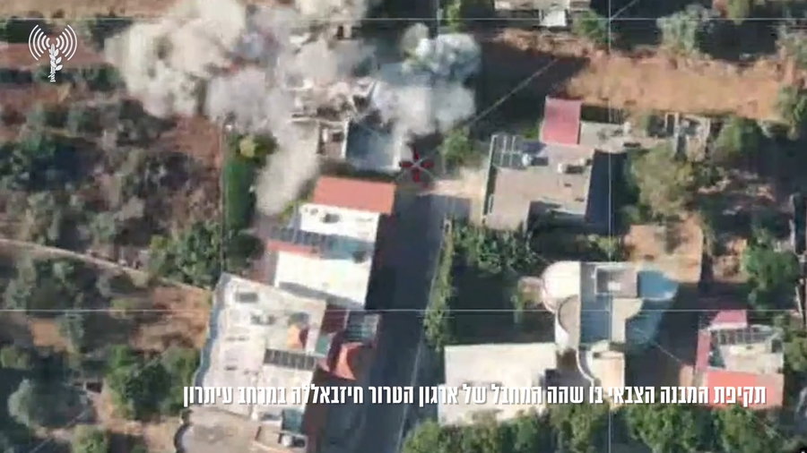 וכך זה נראה מלמעלה | תיעוד מחיסול המחבל בדרום לבנון