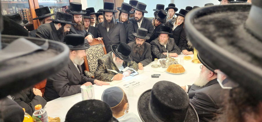 מעמד התחלת 'כתיבת ספר תורה'
