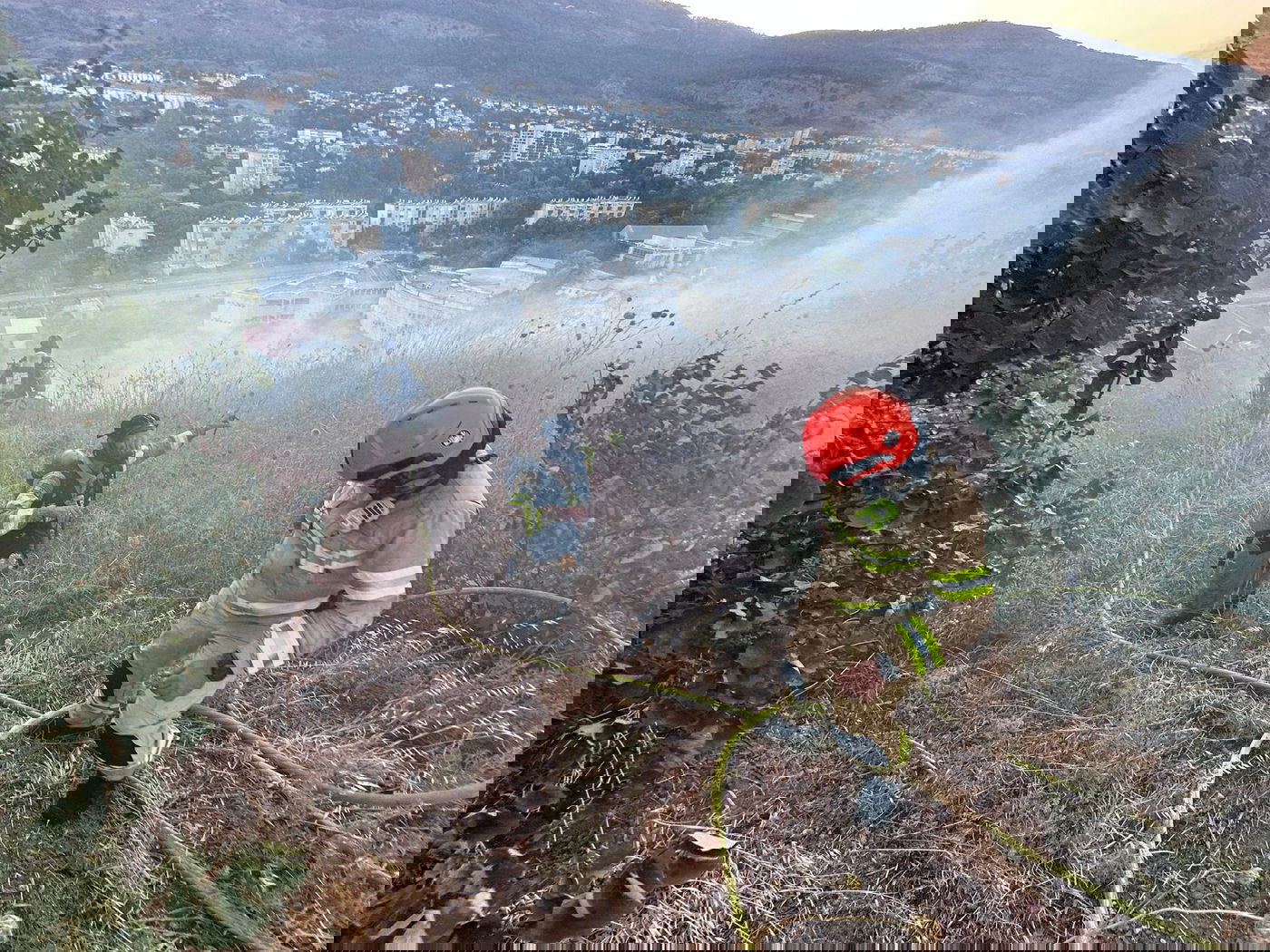 השריפות בקריית שמונה - רקטות גרמו לדליקת ענק