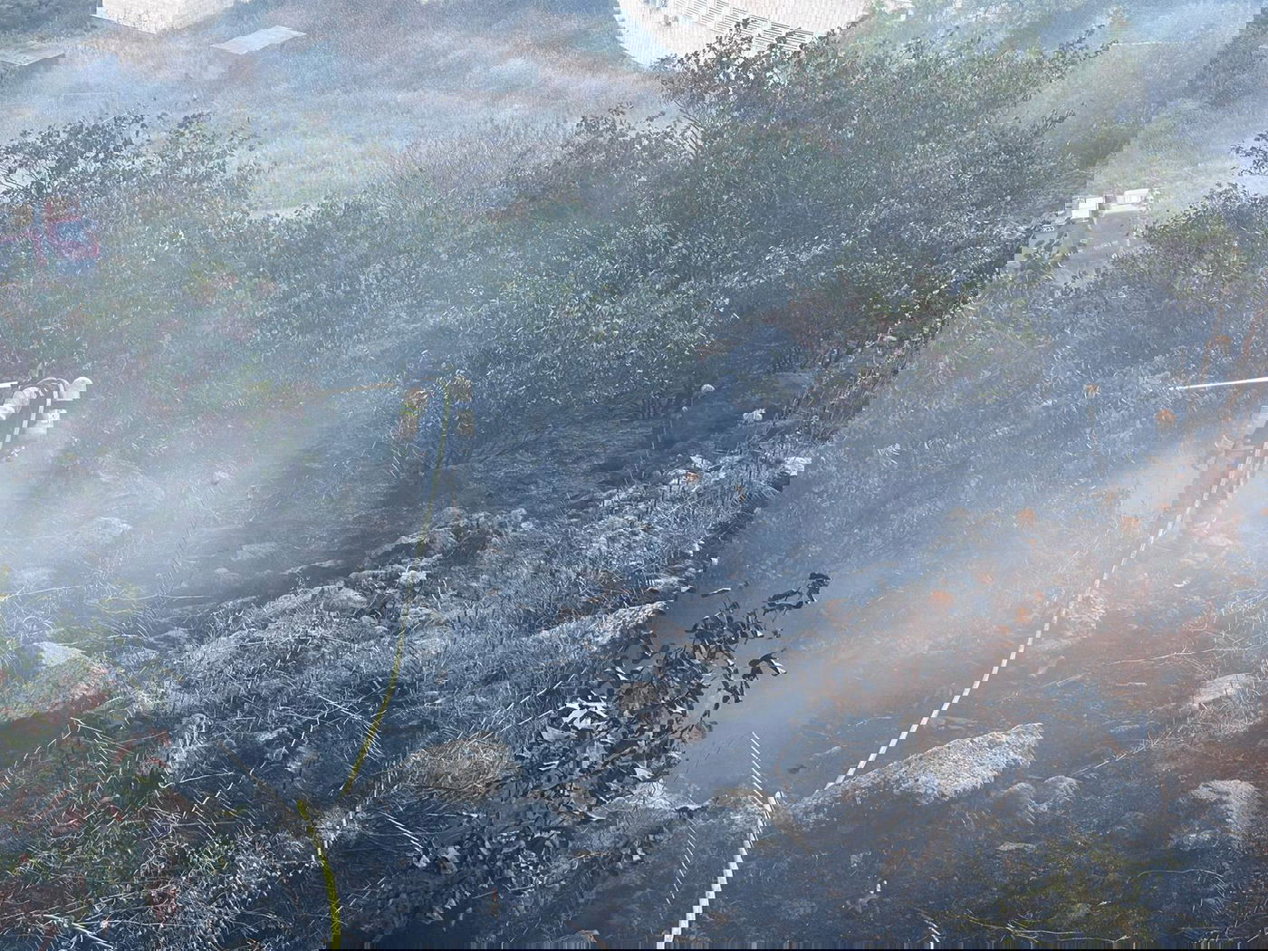 השריפות בקריית שמונה - רקטות גרמו לדליקת ענק