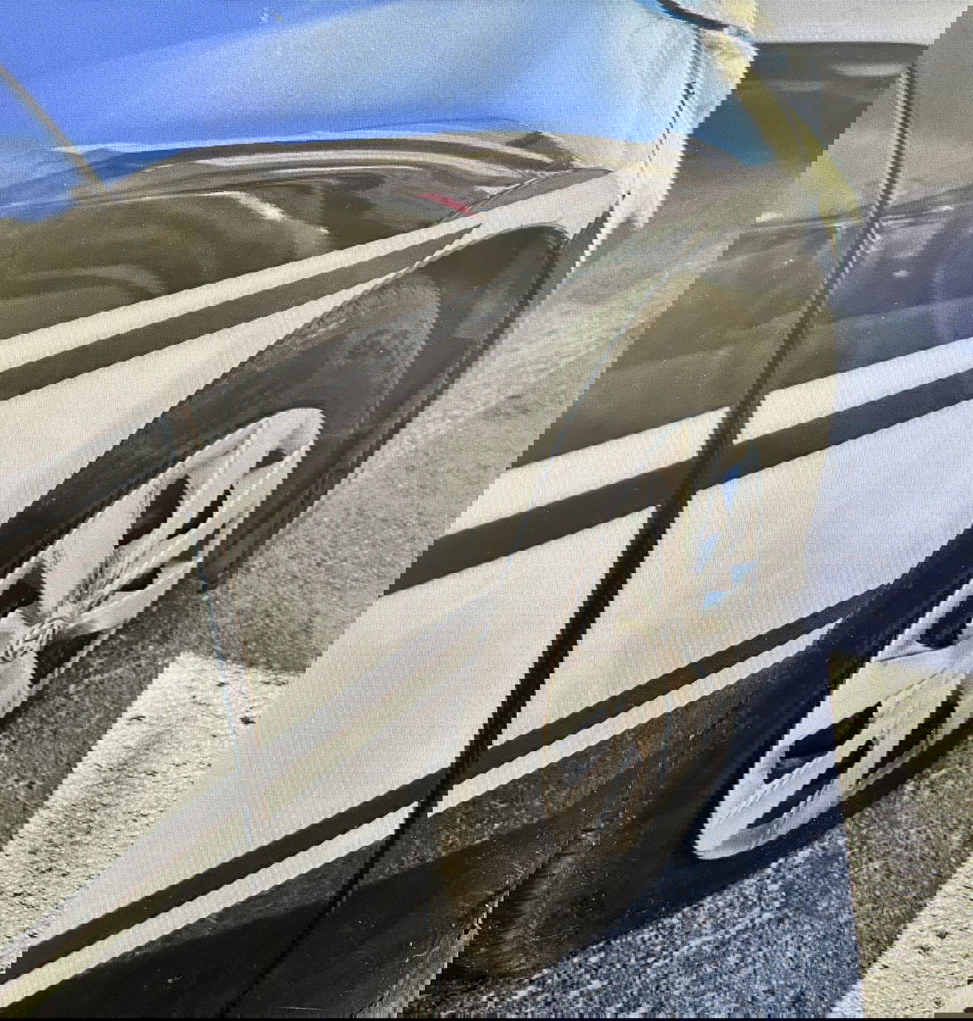 נזק שנגרם לאחד מרכבי המשטרה