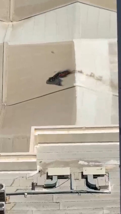 צפו בפגיעה הישירה בגג הקניון בעיר עכו