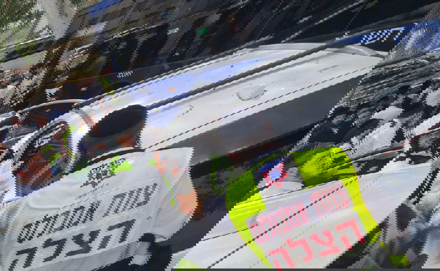 זירת התאונה בבני ברק