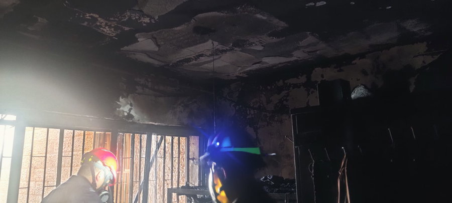 השריפה בישיבת שארית יעקב בשכונת הר נוף בירושלים