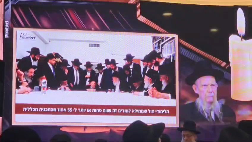 דבריו של ראש הישיבה מוקרנים