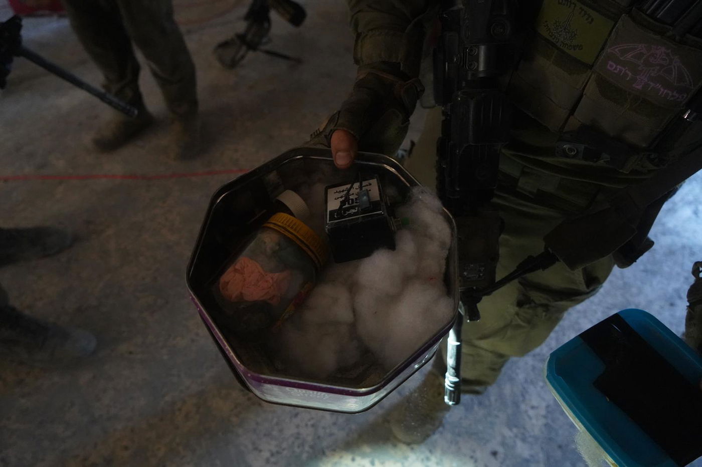 אמצעי הלחימה שאותרו על-ידי לוחמי גדוד רותם