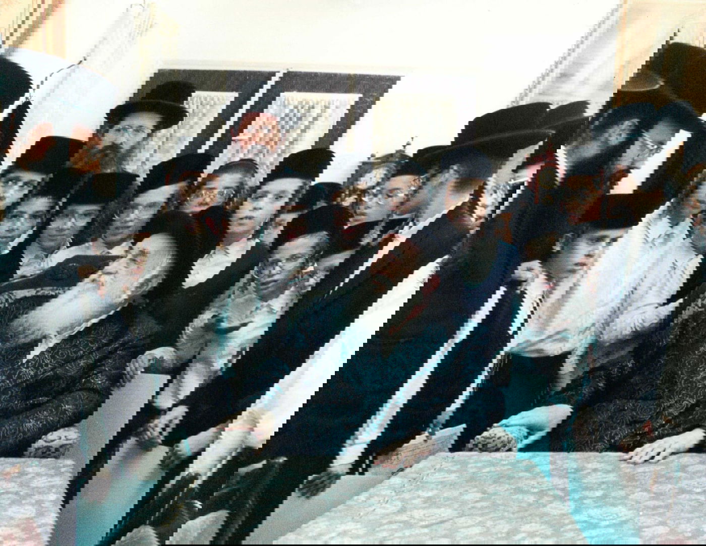 עם ילדי התלמוד תורה, אצל האדמו"ר ה'ישועות משה'