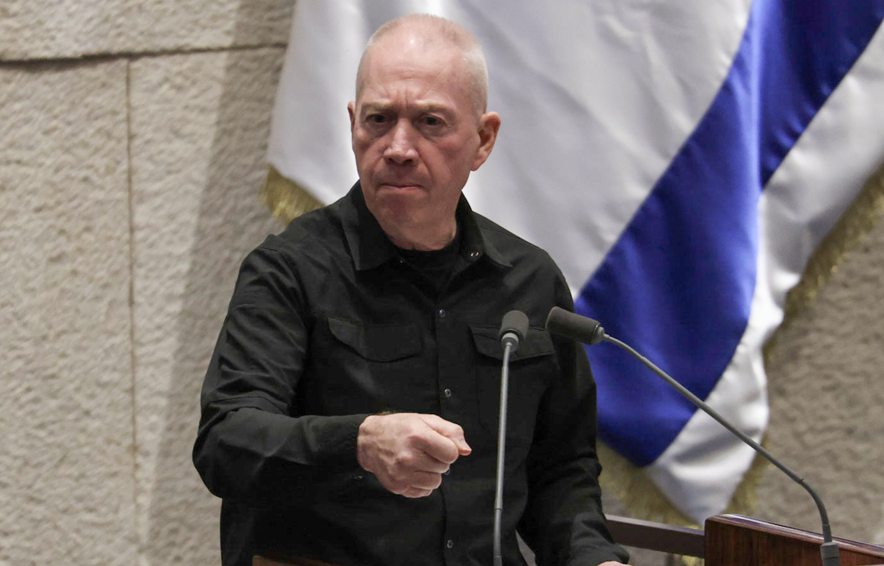 שר הביטחון גלנט במליאה