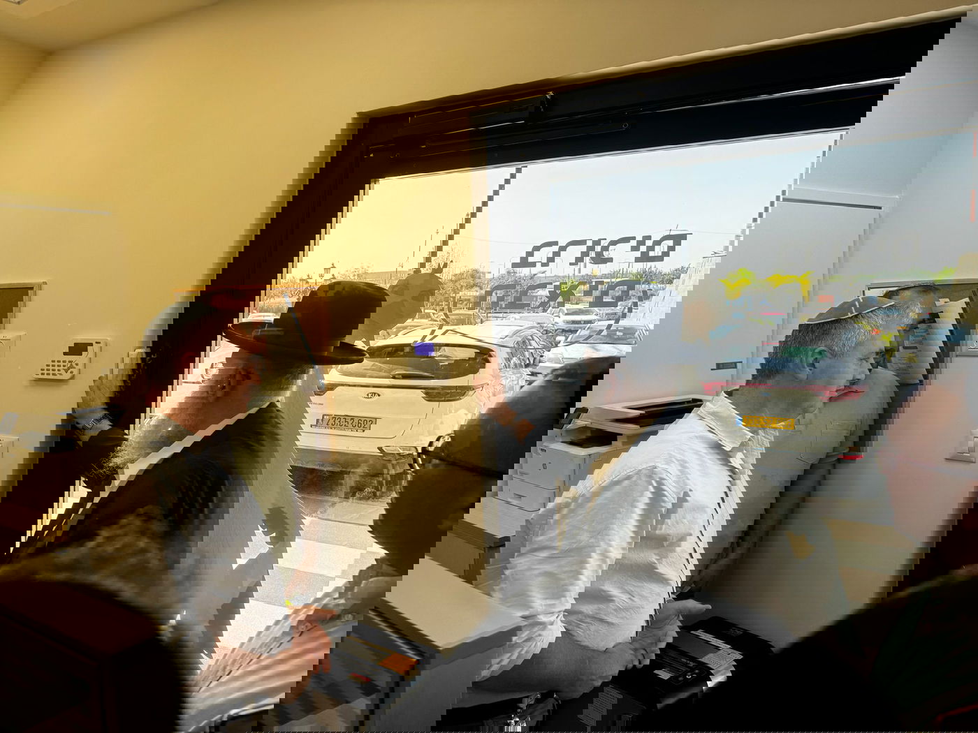 מעמד קביעת מזוזה במרכז החדש של לאומית בנתיבות