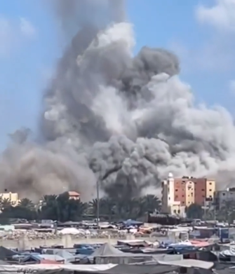 זירת החיסול בחאן יונס בשבת