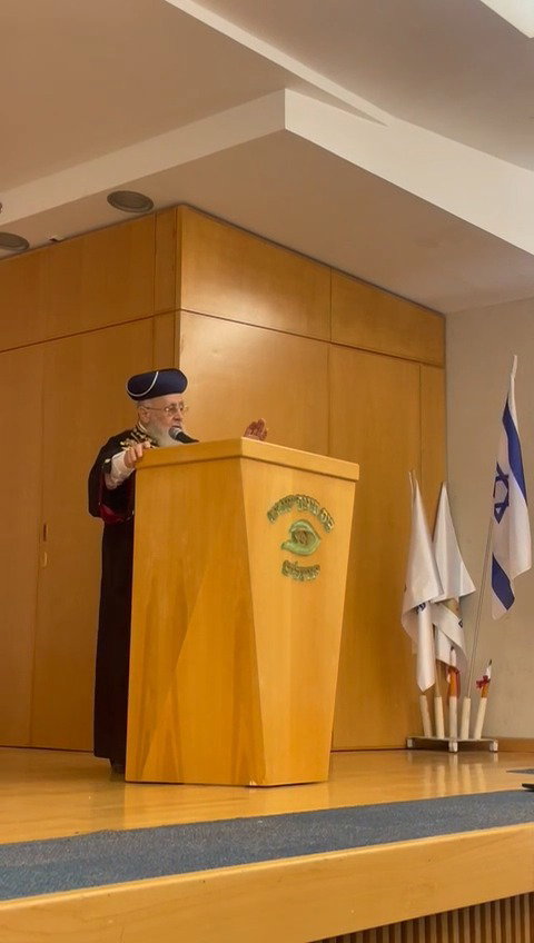 צפו בדברי הראשון לציון 