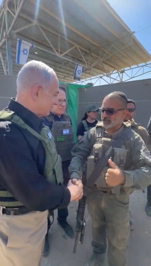 נתניהו משוחח עם הלוחמים ברפיח