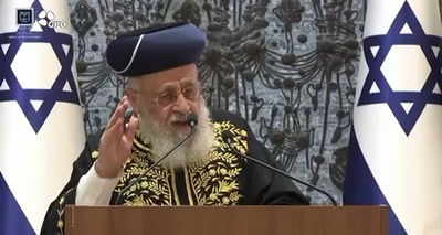 הראשון לציון למנהיגים: שיעשו מהר את העסקה, פיקוח נפש מיידי דוחה פיקוח נפש עתידי