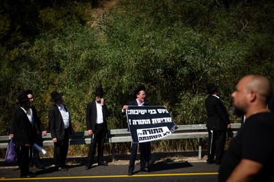 הפגנות של הפלג נגד גיוס