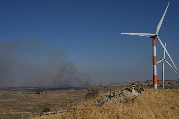 שריאפות בצפון הארץ כתוצאה מטילים ששוגרו מלבנון
