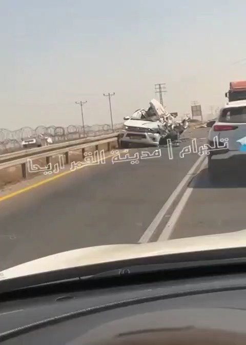 זירת התאונה הקטלנית בכביש 90