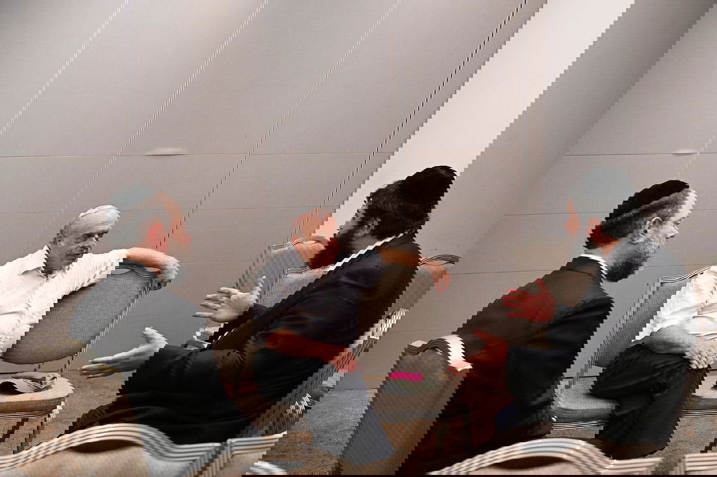 הרב מנחם מנדל קוטלרסקי עם נתן שרנסקי