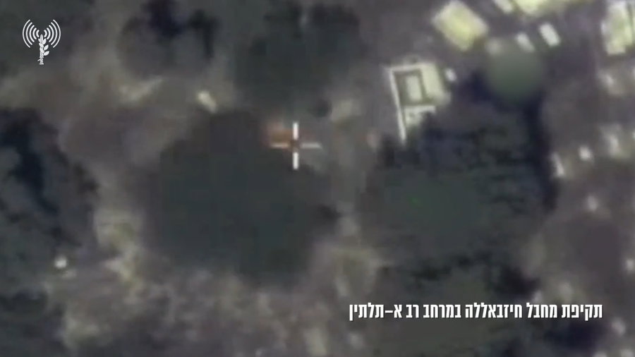 צפו בתיעוד: צה״ל תקף מחבל חיזבאללה במרחב ממנו זוהו שיגורים לעבר צפון הארץ