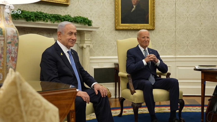 נתניהו וביידן, הערב