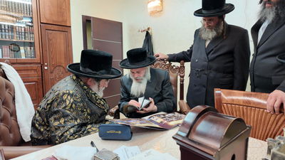 הגרמ"א רוזנבוים בביקור בארץ