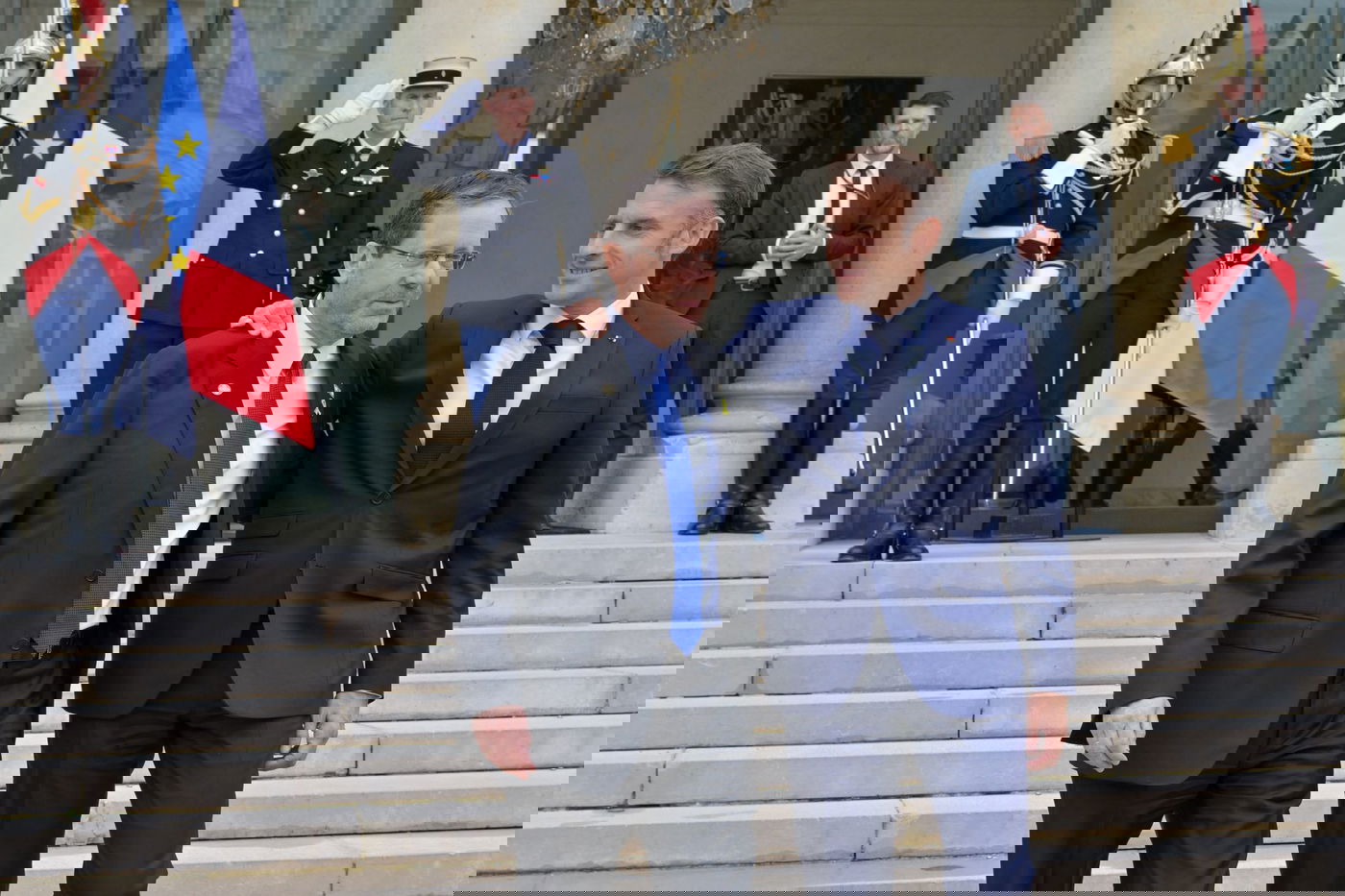 הרצוג בפריז, עם הנשיא מקרון, בסוף השבוע