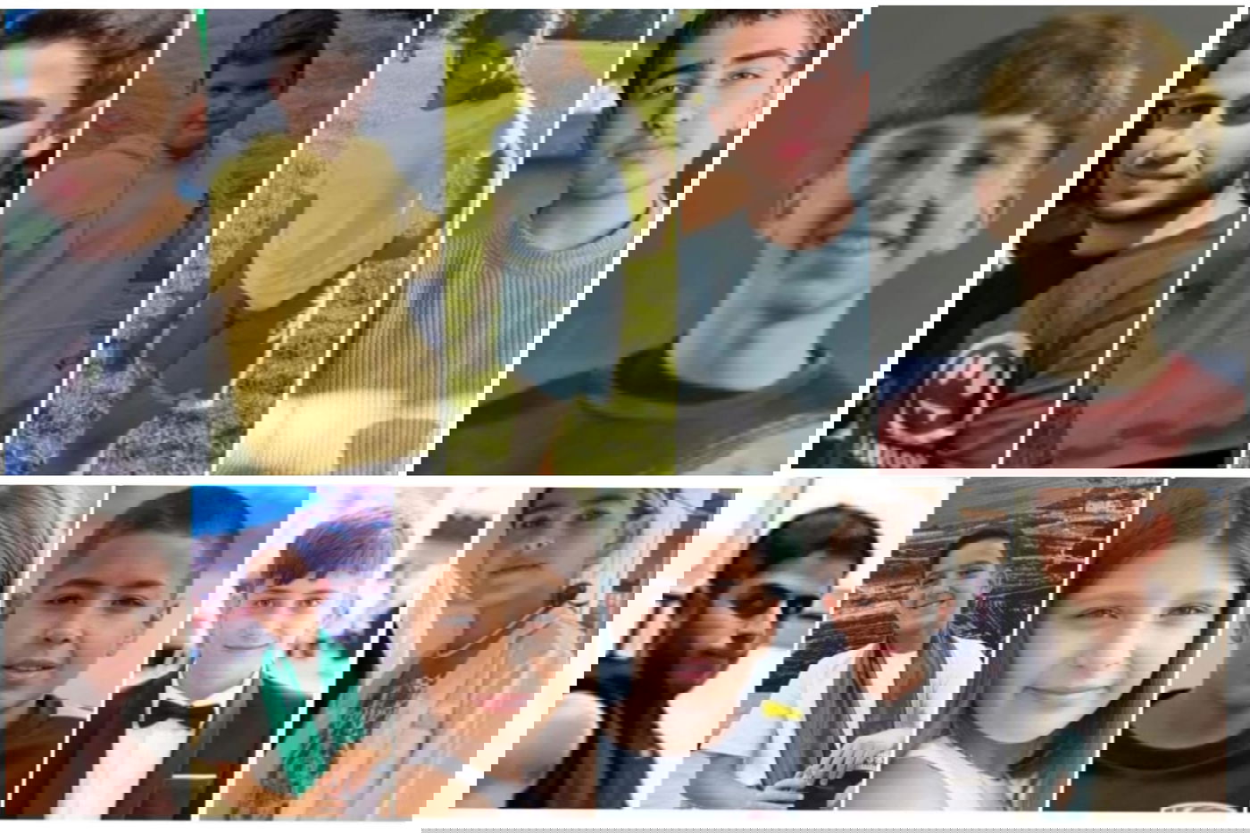 חלק מהילדים והנערים שנרצחו אתמול