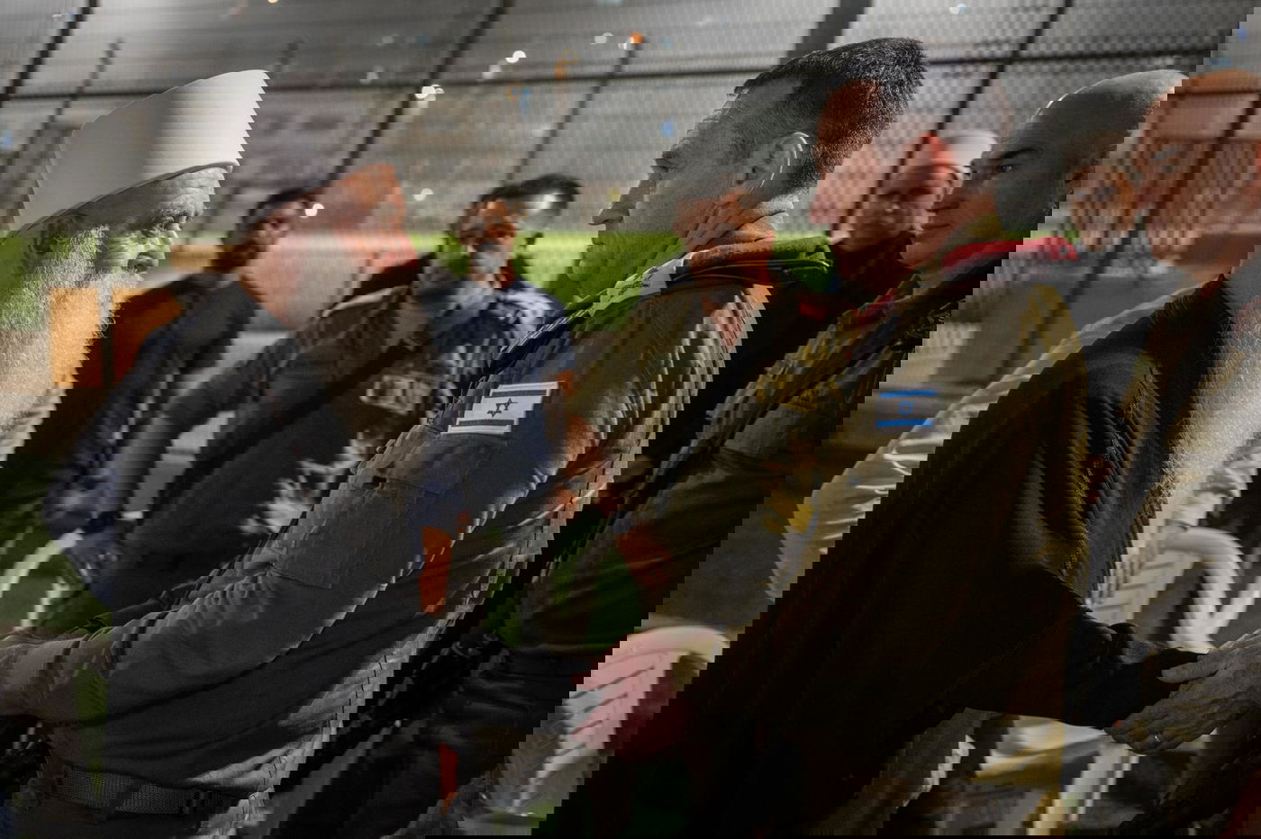 הרמטכ״ל במג'דל שמס עם מוואפק טריף מנהיג העדה הדרוזית בישראל.