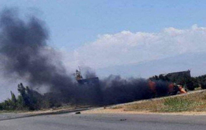 זירת התקיפה בלבנון