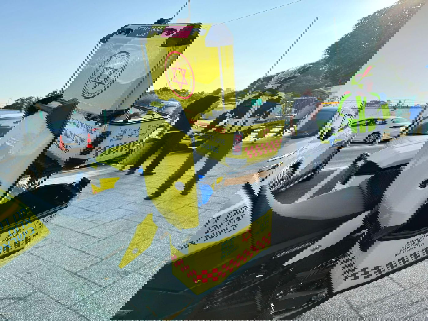 אחת הזירות בפיגוע בחולון