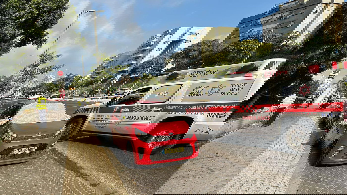 אחת הזירות בפיגוע בחולון