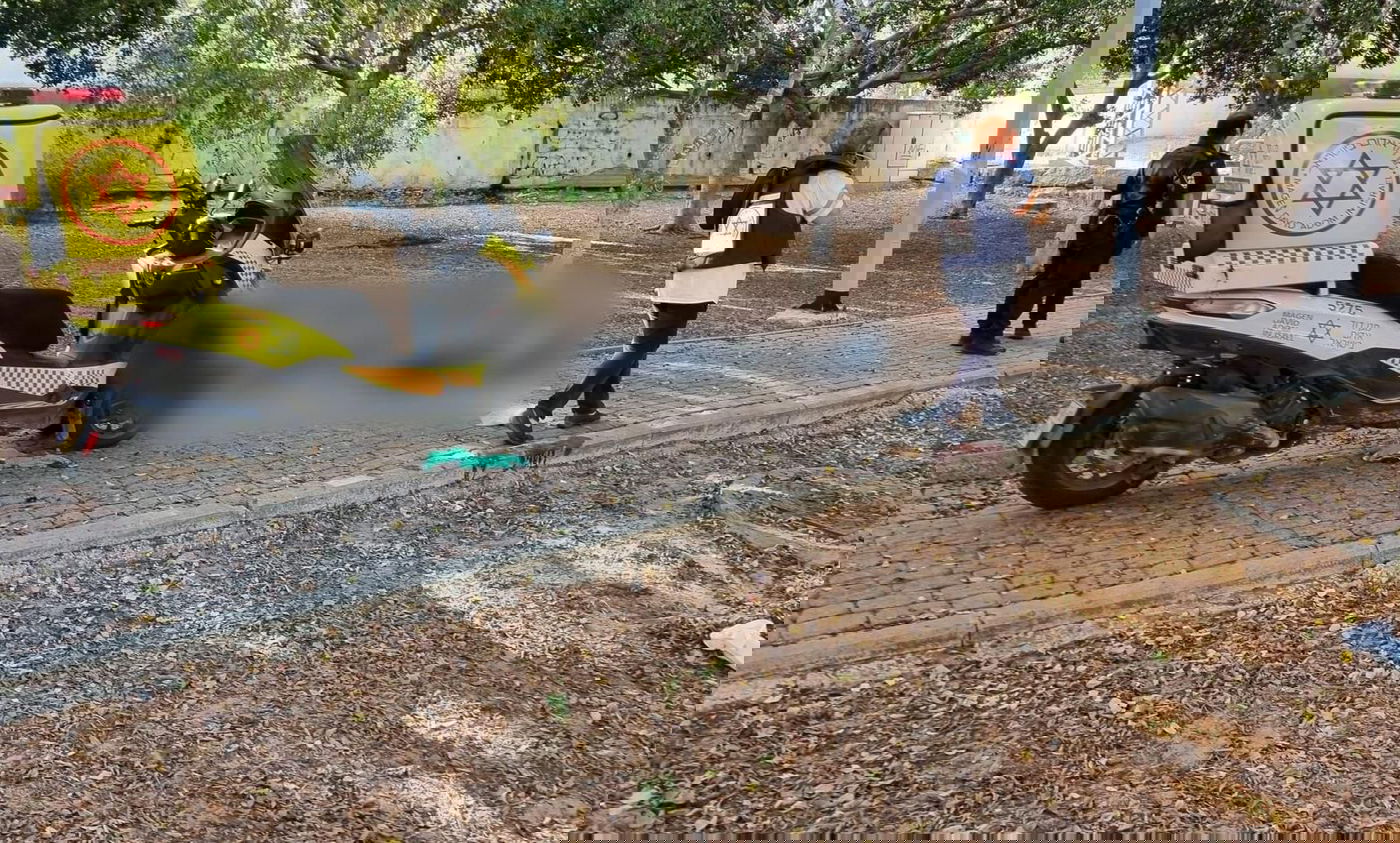 אחת הזירות בפיגוע בחולון