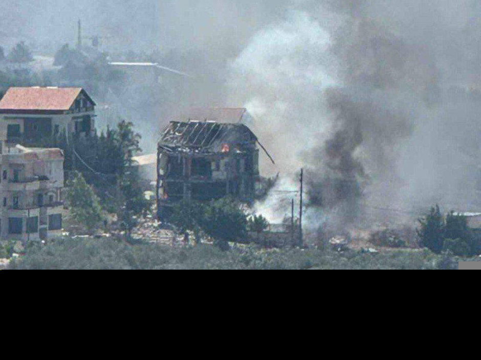 הבית שהותקף בלבנון