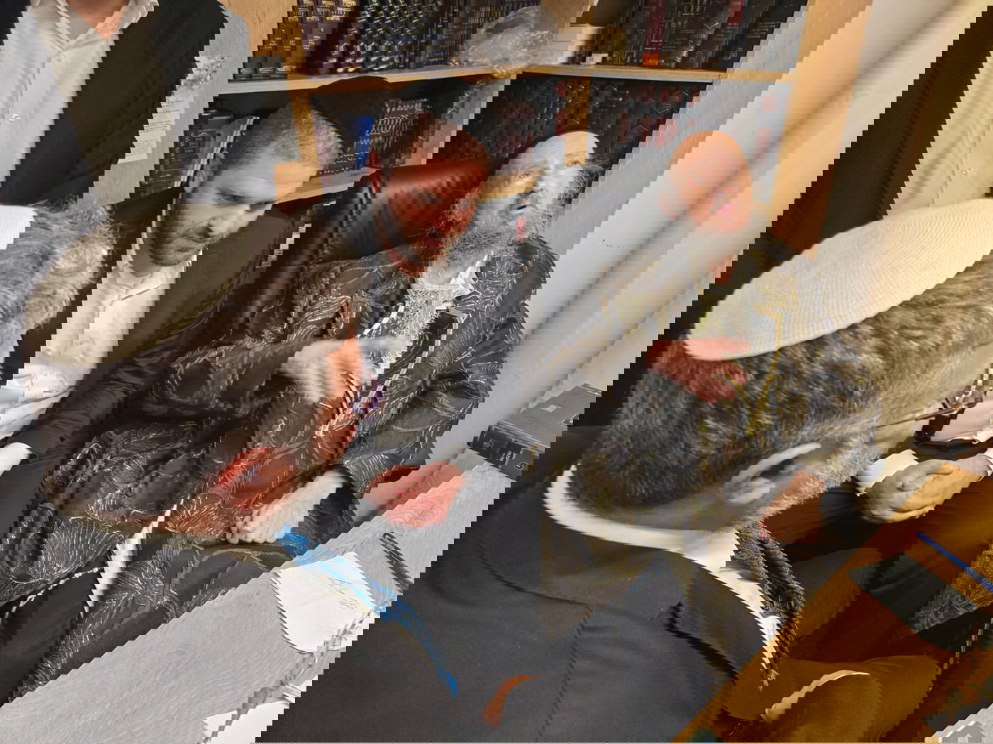 ביקור השר בן גביר אצל הגאון רבי דב קוק