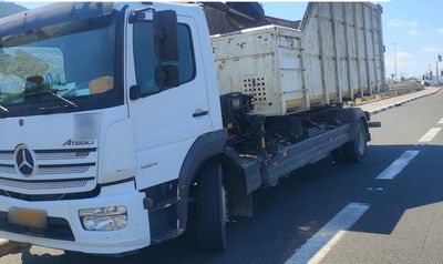 המשאית בה נהג הנהג בפסילה