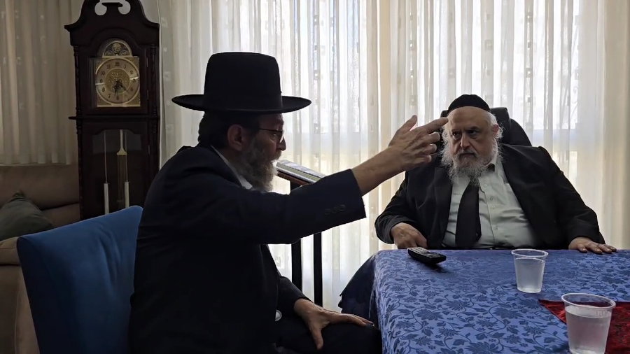 גפני במעונו של הגרח"א ברוידא