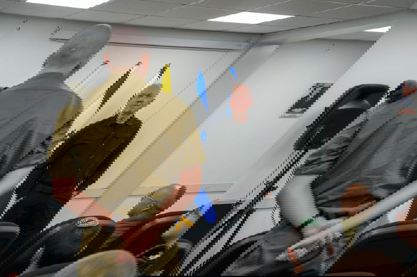 גלנט בשיחתו עם הלוחמים, היום