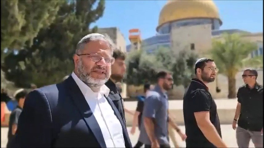 השר בן גביר בהר הבית בתשעה באב