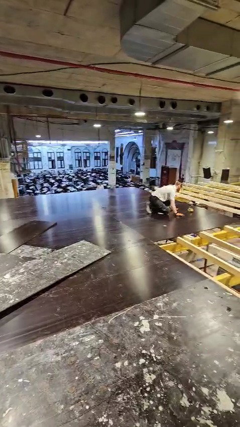 השיפוצים בהיכל ישיבת בית מתתיהו היום