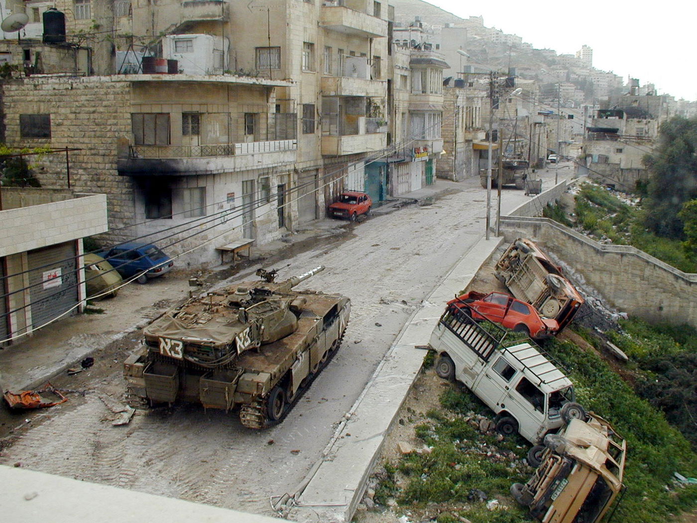 טנק צה"לי בג'נין במבצע 'חומת מגן'