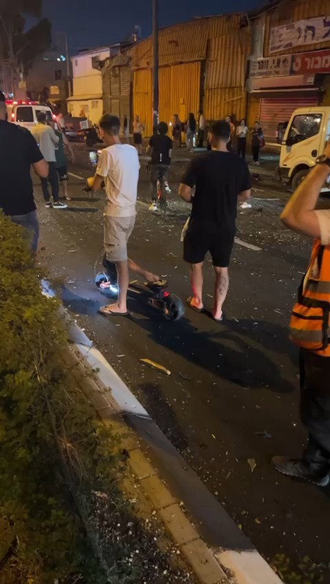 זירת הפיצוץ בתל אביב