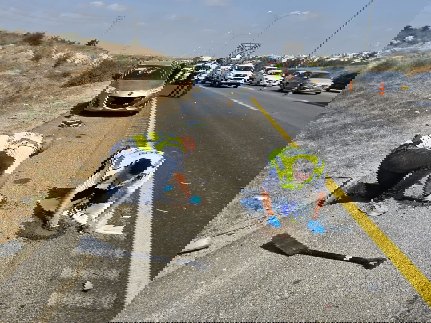 זירת התאונה