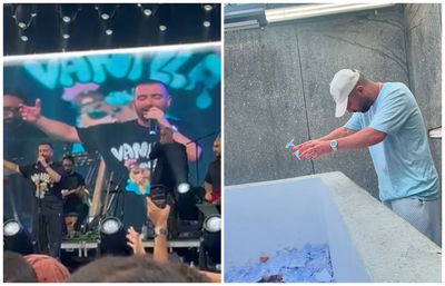 עומר אדם בהופעה ובקברו של הרבי מחב"ד